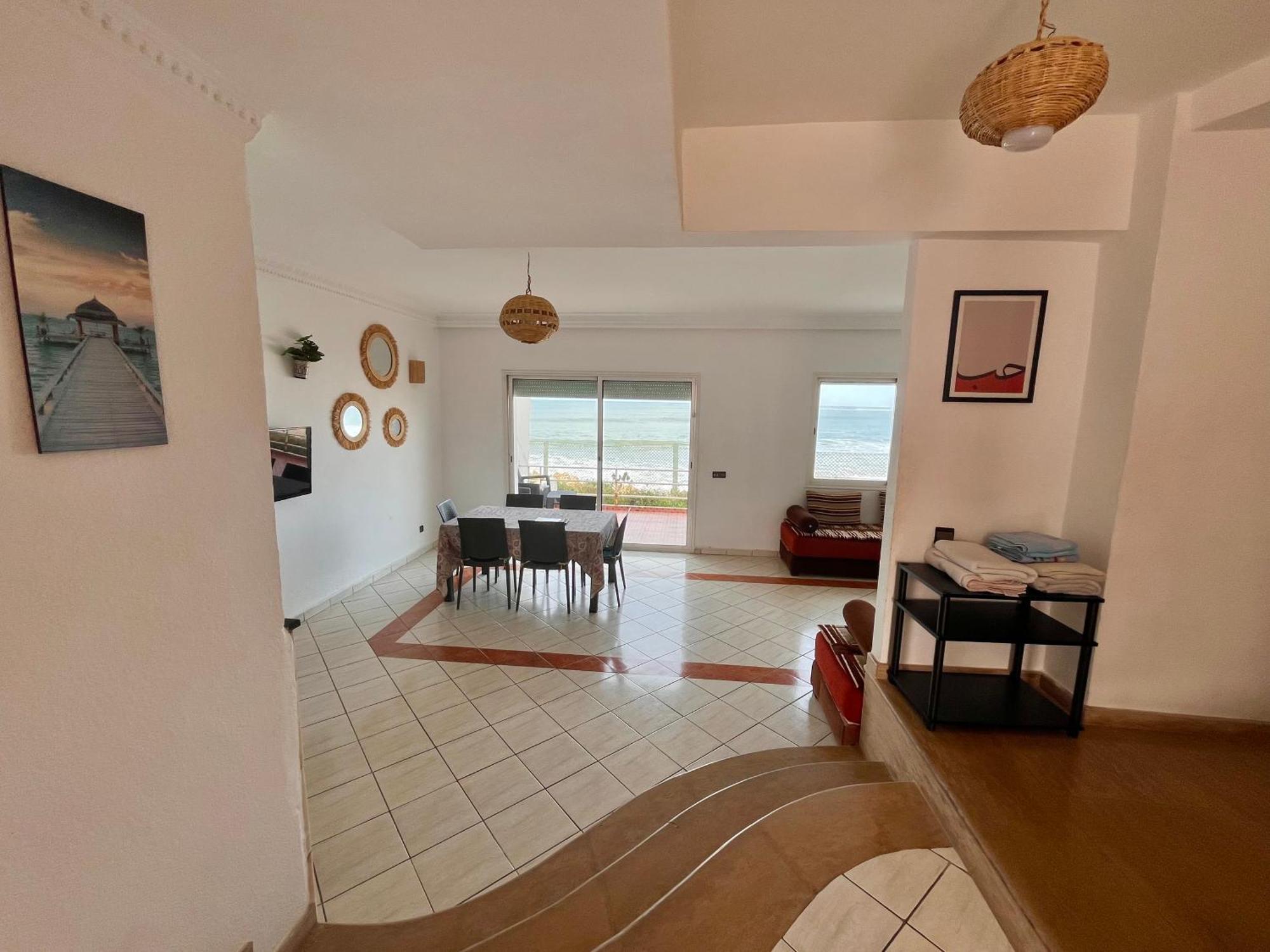 Splendid Beachfront Villa In Sidi Bouzid Beach With Pool Douar Ourlali 外观 照片