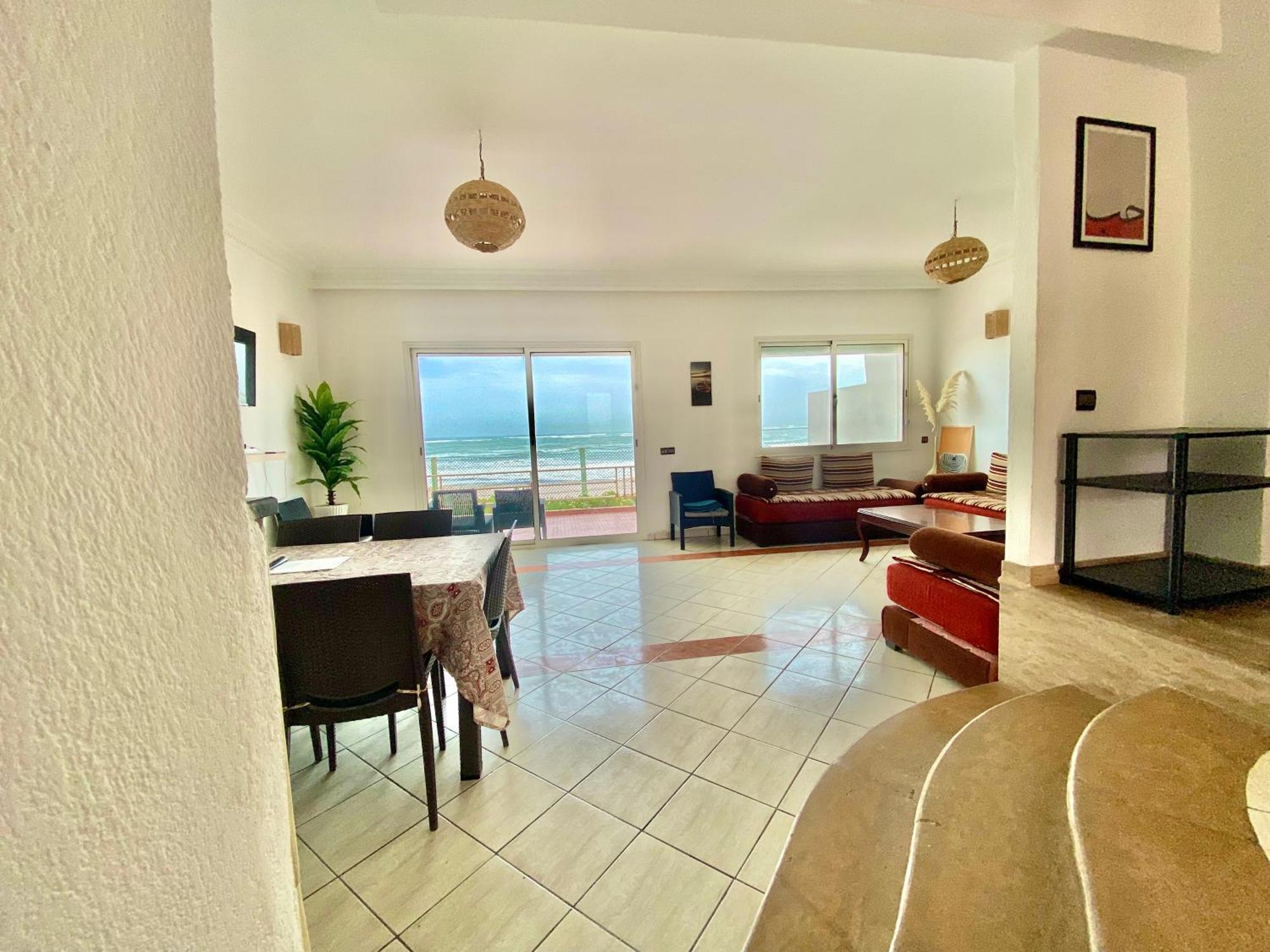 Splendid Beachfront Villa In Sidi Bouzid Beach With Pool Douar Ourlali 外观 照片